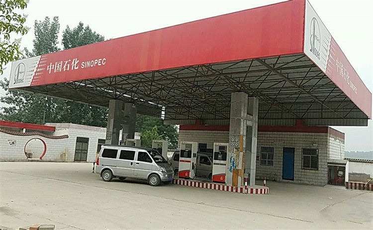 河北加油站钢结构网架案例5